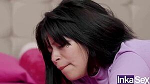 Petite Peruvian Dora gets anal boot therapy