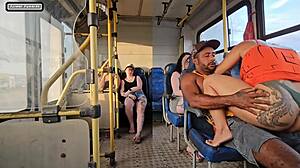 Married Woman Flirts with Stranger on Bus and Fucks Him!