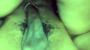 ebony amateur in missionary position