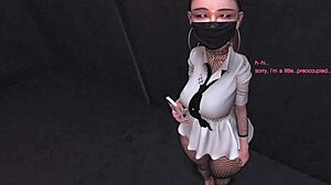 Pov you catch the shy asian office girl with anal vibrator