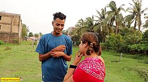 beautiful village girl enjoys hardcore sex with clear audio