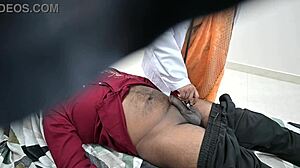 Doctor helping patient cum during checkup