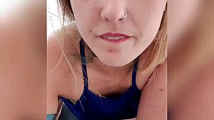 i get a sexy vegas lap dance from a blonde milf with big tits