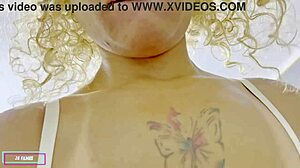 My pussy is all wet, bold clit play with choking and deepthroat squirting