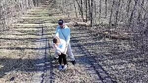 Curvy Babe Fucked in Public Shower and Camp