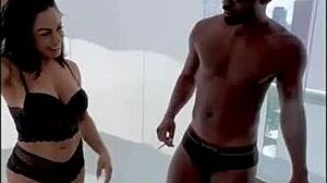 Brazilian latina with big ass and tits gets her pussy drilled by monster cock