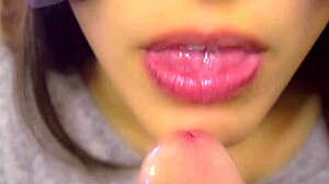 amateur blowjob close up