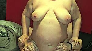 Does this MILF with pregnant tits ride your face?