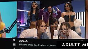 Adult Time - Sex Addict Kenna James Soaks Strangers With Squirting Orgasm Hard Rough Threesome