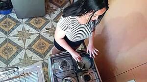 Horny Boy Fucks Stepsister in Kitchen?