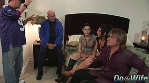 Lesbian Watches Her Wife Get Fucked by a Porn Stud