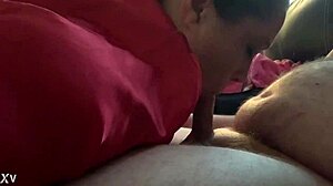 cougar fucktoy empties cock