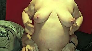 Does this MILF with pregnant tits ride your face?