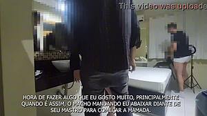 Bruna Silva cheats on her old husband with a big guy