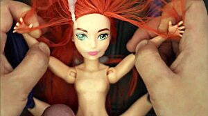 Batgirl Doll DC Bound And Covered In Hot Cum Showers