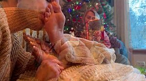 Santas obsession with licking feet and sucking toes during christmas