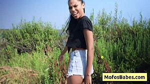 Eden West Fingers Her Pussy in Front of Horny Friend Charles Dera!