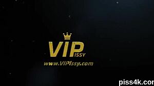 Lesbian sweeties splashed with piss burst wet cunts