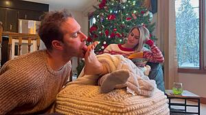 Santas obsession with licking feet and sucking toes during christmas
