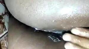 Amateur Ebony Woman Fingers Ass Anal Until Cum Flows Freely