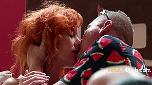 New Year Brings Exciting Finger Play on Tight Redhead Pussy!