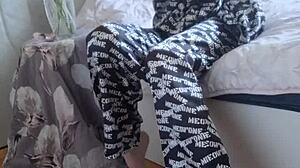 Cute Ebony Student Elza Commands Nylon Tights Ass Worship Fetish Action!