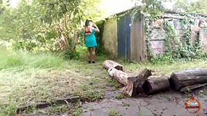 Klaudia Ambergirl's Outdoor Solo Masturbation and Fingering Compilation in Lingerie and Stockings