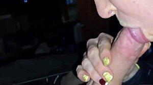 Why does this blonde dirty talking wife jerk off slowly?