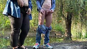 Mature Milf In Panties And Stepson Masturbate Together