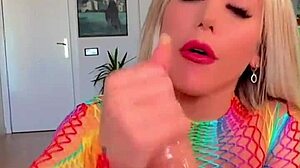 does this horny blonde swallow your huge cock in real couple sex compilation?