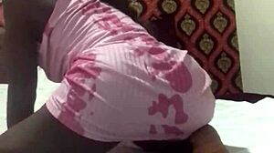 crazybitch twerking on landlord's bed during vacation.