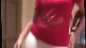 indian girl performs dance with friends in private.