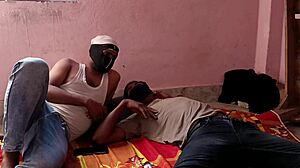 Girlfriend Ko Dost Ke Sath Milk Kar Choda - First Desi Threesome