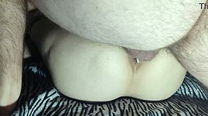 after fucking and cumming in her pussy, the korean girl starts masturbating