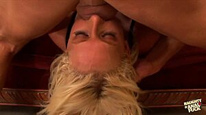 Blonde says, 'Deepthroating makes me want anal'