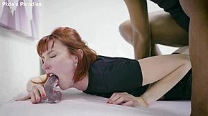 submissive dutch redhead gets bbc in all her holes and shows her anal skills before getting showered in cum - multiview