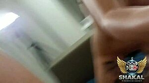 The twin sisters are chatting playfully in their sheer lingerie