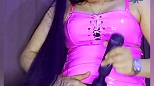 Intense Squirting with Dildo in Bluee Video