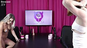 Blonde And Redhead Strip For Sensual Tantric Massage