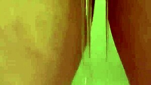 Naughty Wife Feels Thrilled Pissing On Cock In Shower