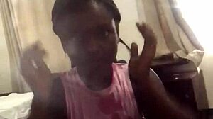 crazybitch twerking on landlord's bed during vacation.