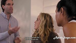 wife meets ex lesbian girlfriend thanks to perverted husbands ultimatum - dana vespoli charlie forde