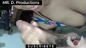 Horny latina milf hotwife sucks big cock of american soldier from california vacationing in medellin colombia