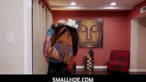 Alona Bloom's Tiny Pussy Ridden Hard In Cowgirl