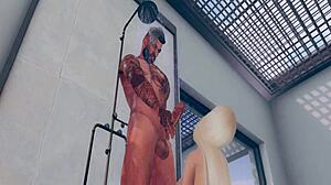 grant dynamo showers with petite kitten