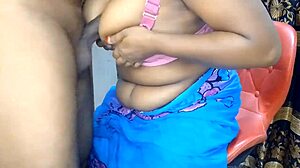 wife banging boss hard in office with big tits