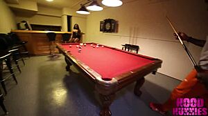 Petite Black Teen 18+ Fucked On Pool Table