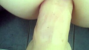 Dildo stretching ass.