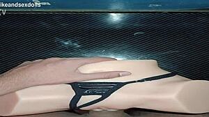 trailer candy wears a black thong