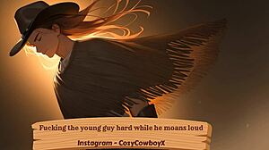 Is Fucking This Young Guy Hard Making Him Moan Loudly